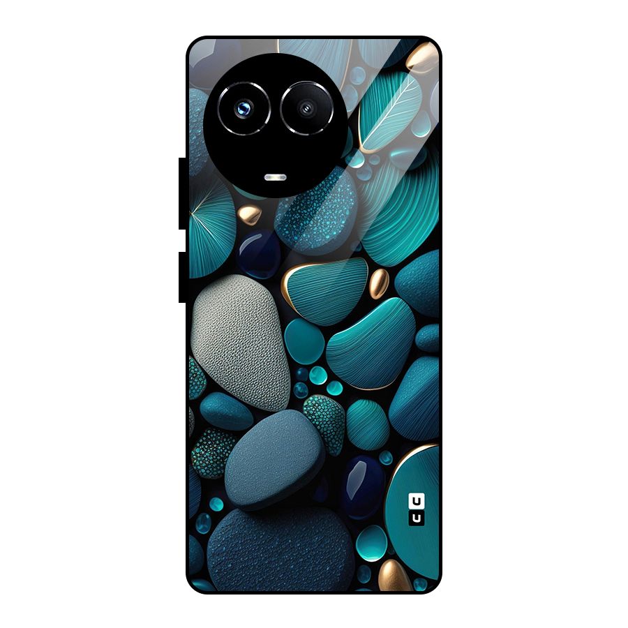 Beautiful Pebble Stones Glass Back Case for Realme Narzo 60X