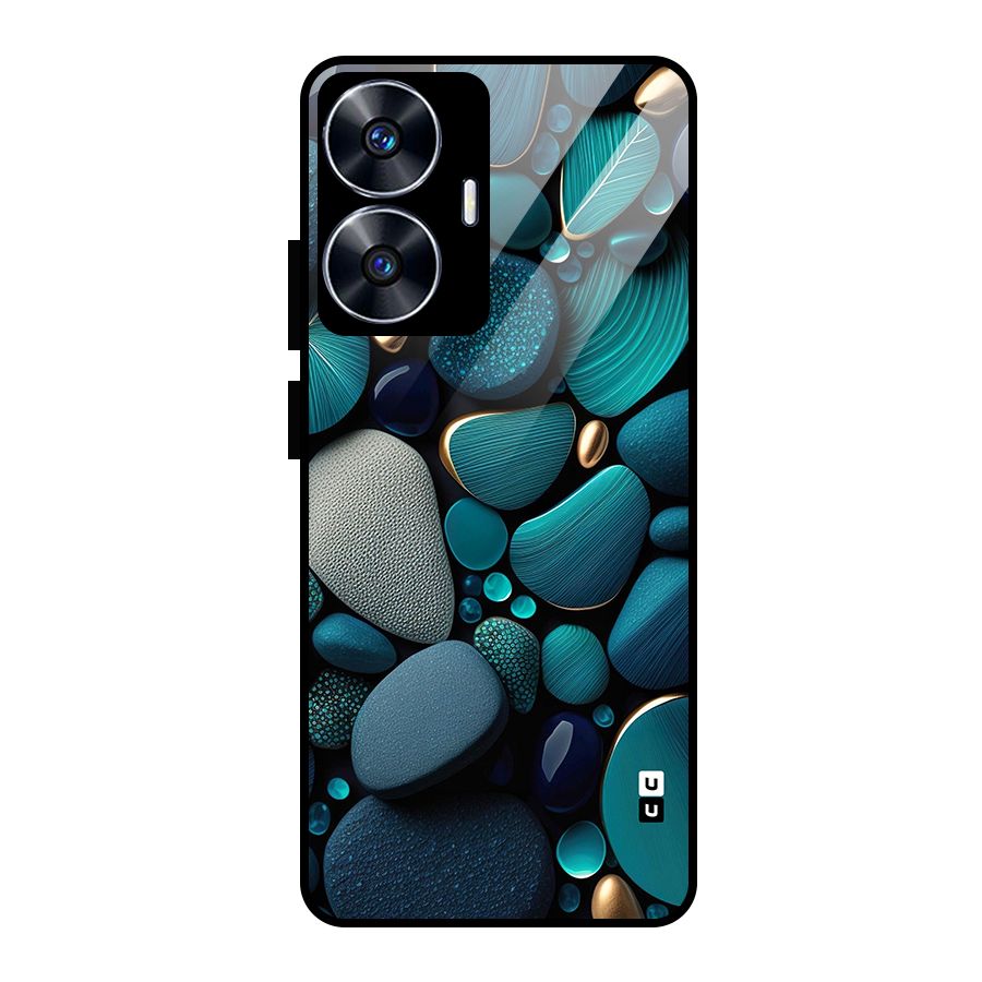 Beautiful Pebble Stones Glass Back Case for Realme Narzo N55