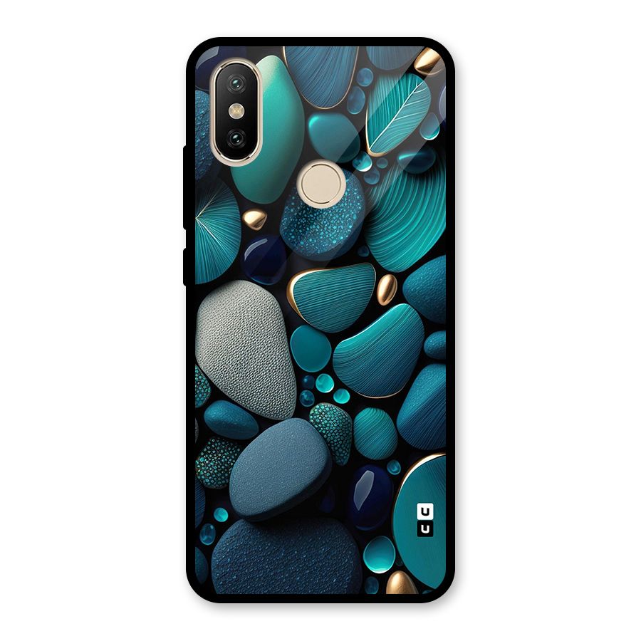 Beautiful Pebble Stones Glass Back Case for Redmi A2