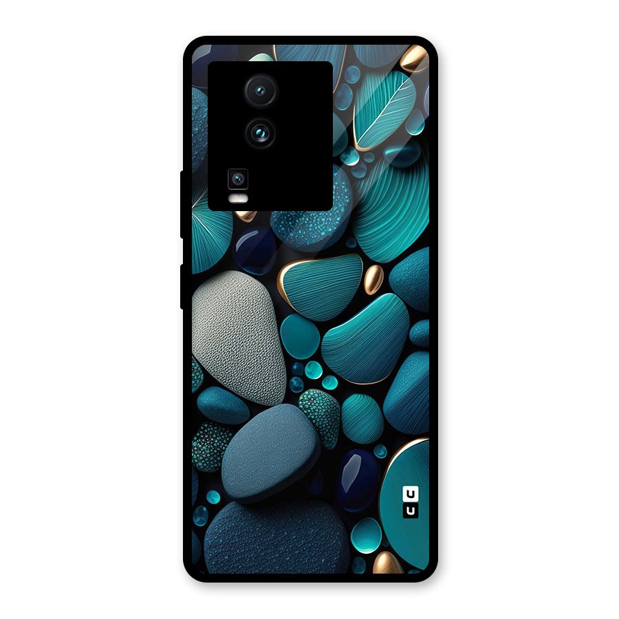 Beautiful Pebble Stones Glass Back Case for Vivo iQOO Neo 7 Pro