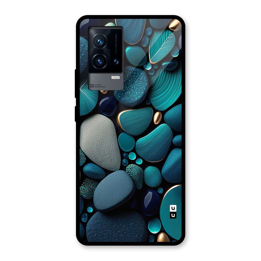 Beautiful Pebble Stones Glass Back Case for iQOO 9 5G