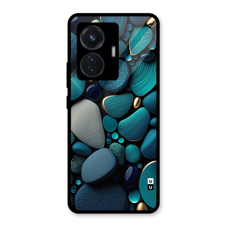 Beautiful Pebble Stones Glass Back Case for iQOO Z6 44W