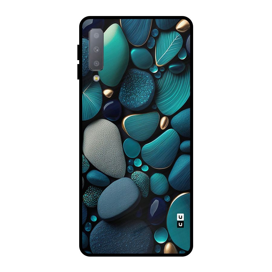 Beautiful Pebble Stones Metal Back Case for Galaxy A7 (2018)