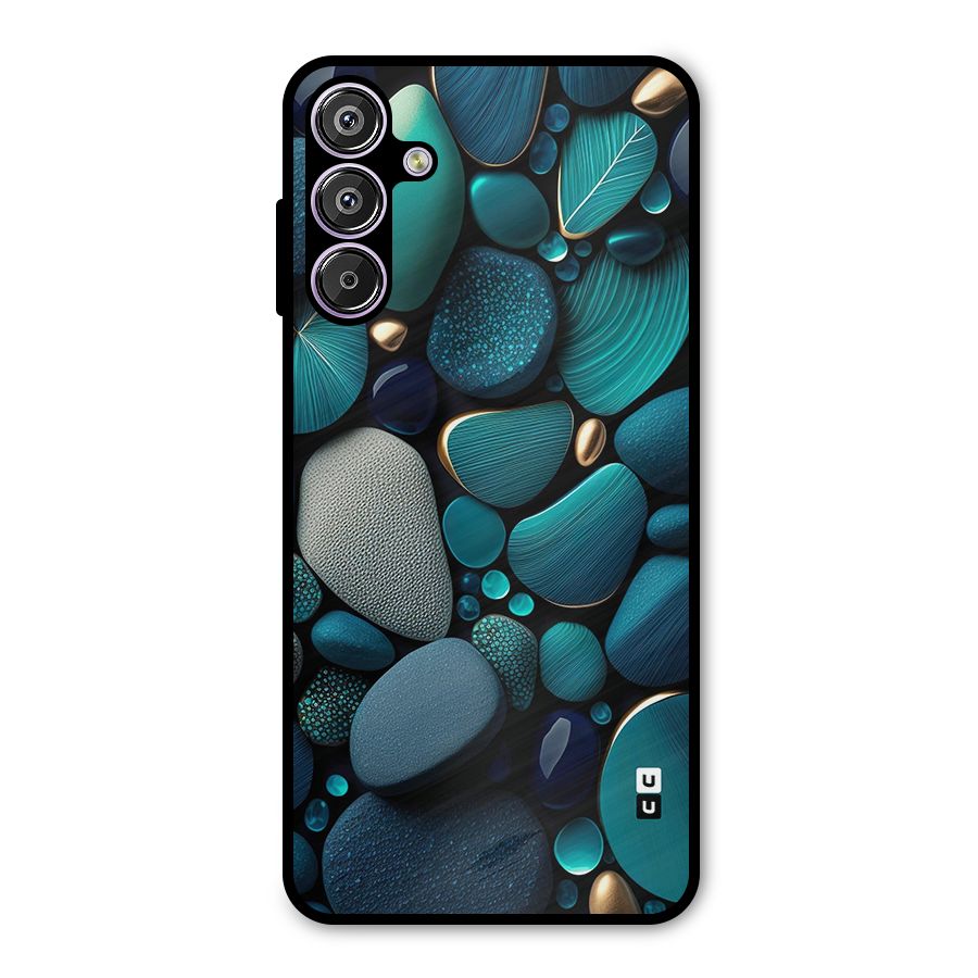 Beautiful Pebble Stones Metal Back Case for Galaxy F15
