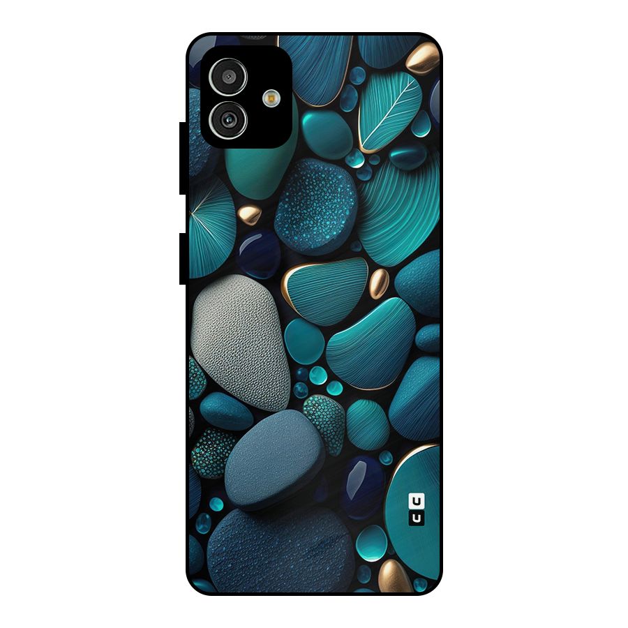 Beautiful Pebble Stones Metal Back Case for Galaxy M13 5G