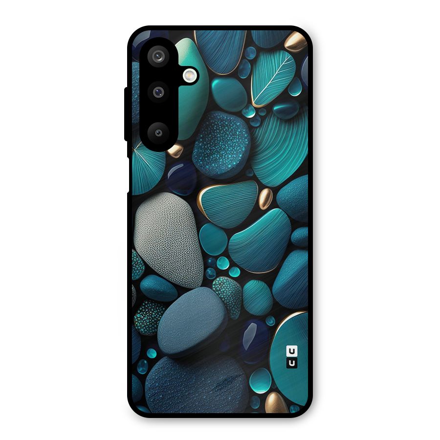 Beautiful Pebble Stones Metal Back Case for Galaxy M16