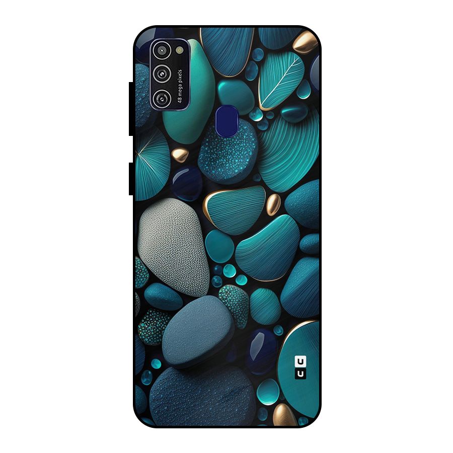 Beautiful Pebble Stones Metal Back Case for Galaxy M30s