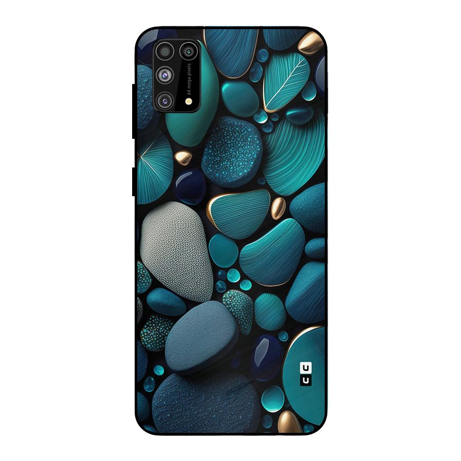 Beautiful Pebble Stones Metal Back Case for Galaxy M31