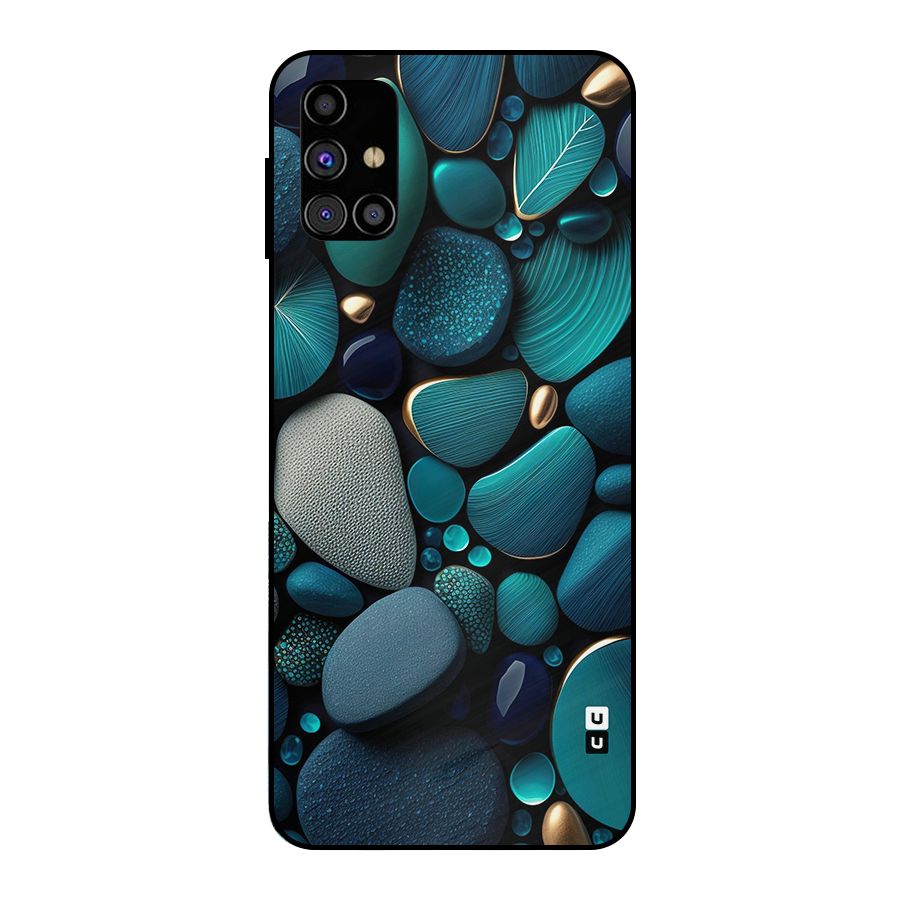 Beautiful Pebble Stones Metal Back Case for Galaxy M31s
