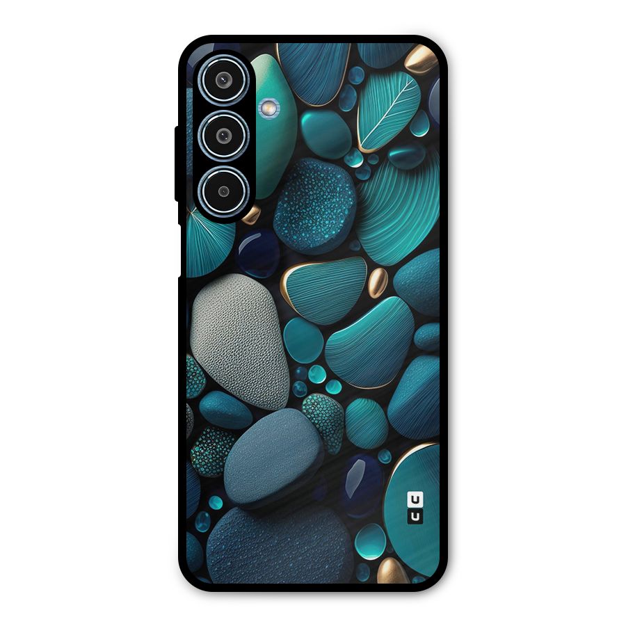 Beautiful Pebble Stones Metal Back Case for Galaxy M35