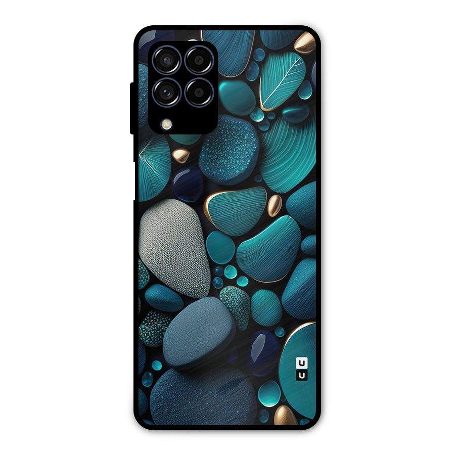 Beautiful Pebble Stones Metal Back Case for Galaxy M53 5G