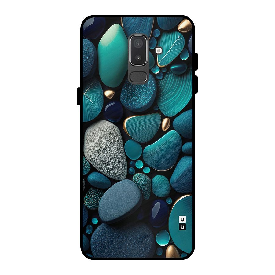 Beautiful Pebble Stones Metal Back Case for Galaxy On8 (2018)