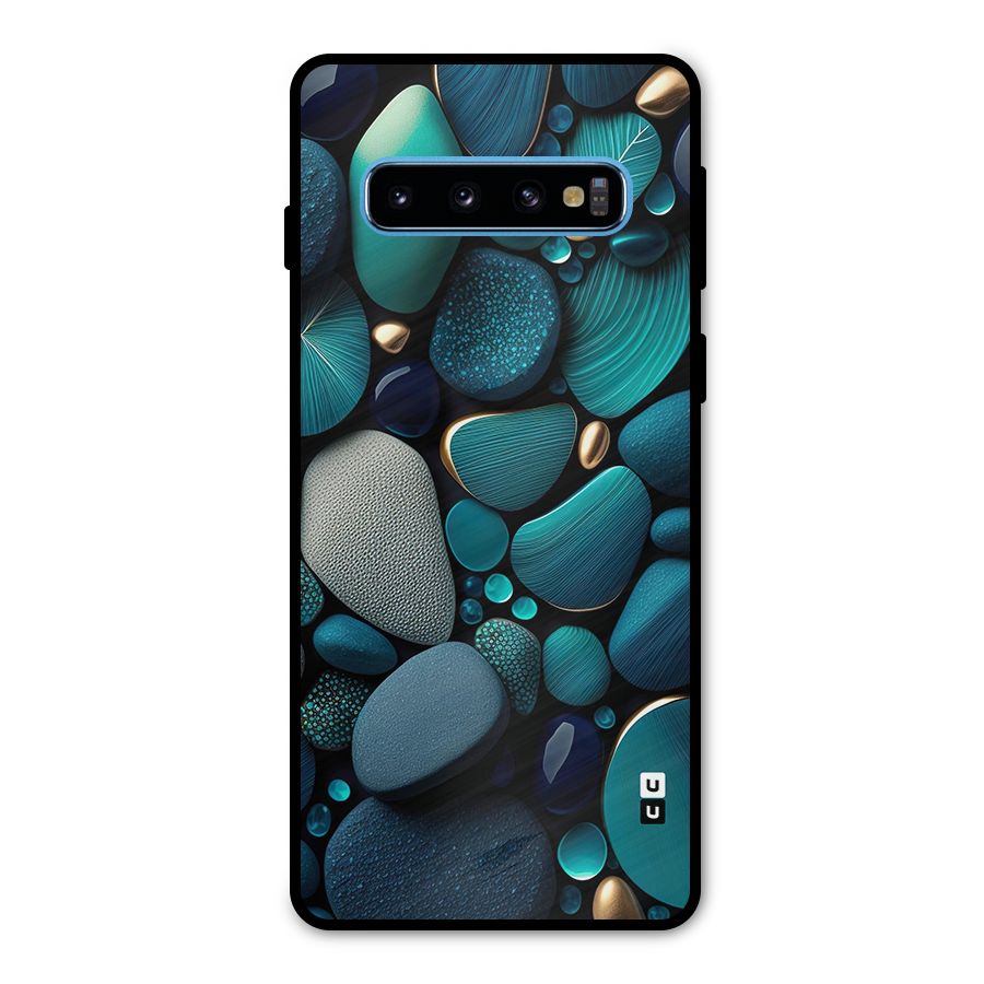 Beautiful Pebble Stones Metal Back Case for Galaxy S10