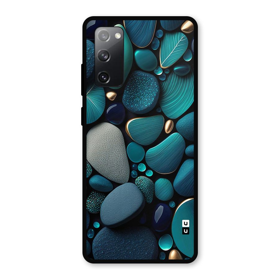 Beautiful Pebble Stones Metal Back Case for Galaxy S20 FE 5G