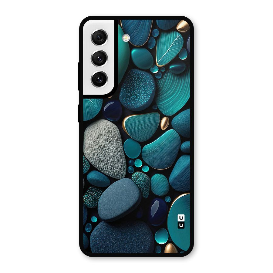 Beautiful Pebble Stones Metal Back Case for Galaxy S21 FE 5G