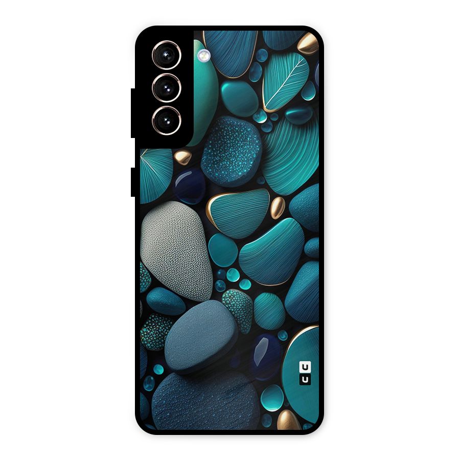 Beautiful Pebble Stones Metal Back Case for Galaxy S21 Plus