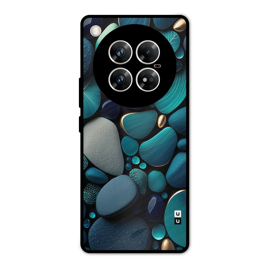 Beautiful Pebble Stones Metal Back Case for Infinix Zero 40 5G