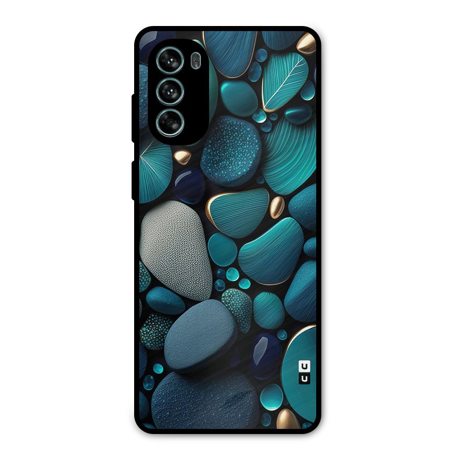 Beautiful Pebble Stones Metal Back Case for Moto G62