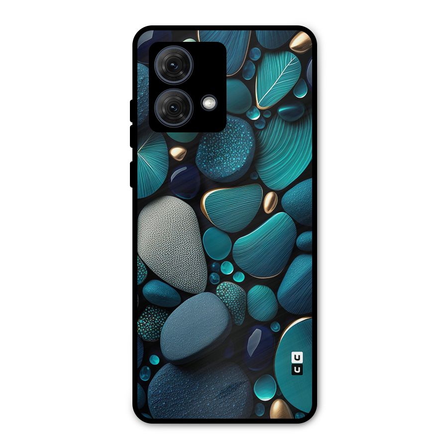 Beautiful Pebble Stones Metal Back Case for Moto G84