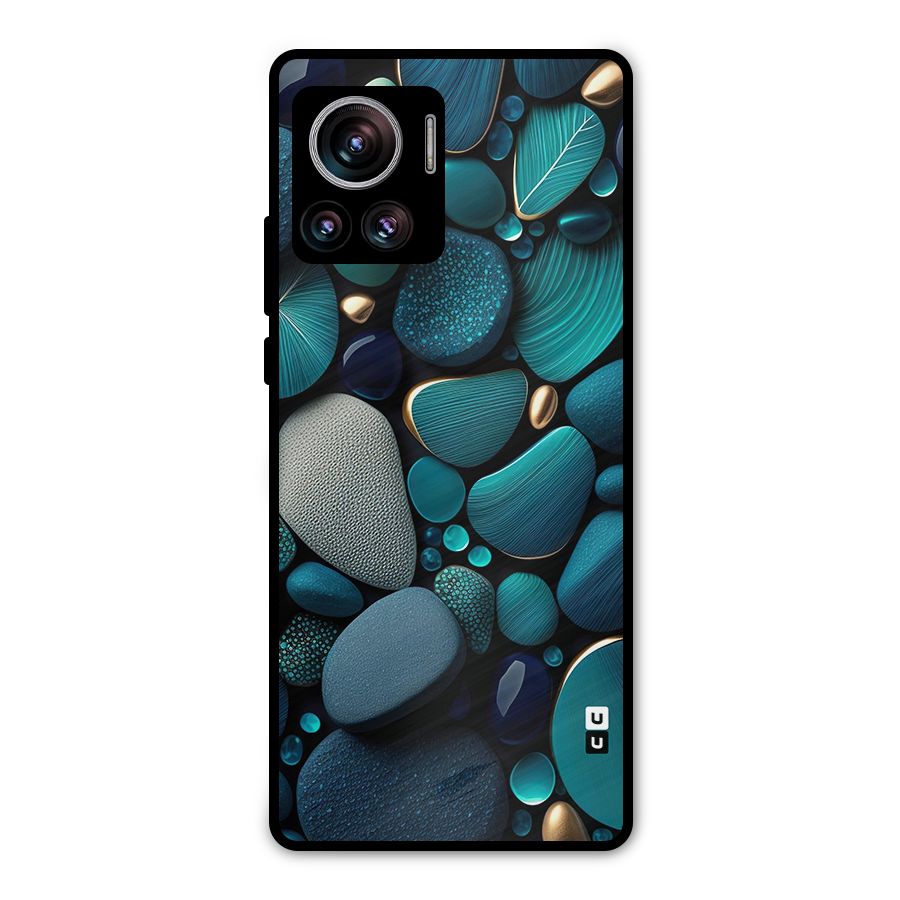 Beautiful Pebble Stones Metal Back Case for Motorola Edge 30 Ultra