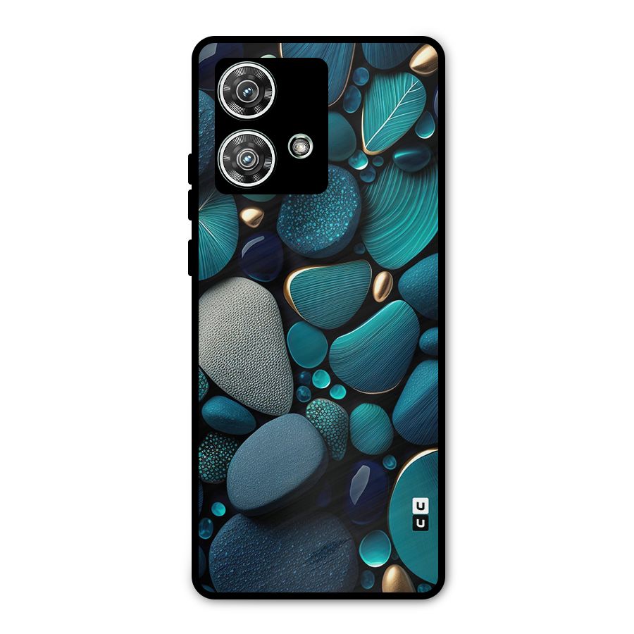Beautiful Pebble Stones Metal Back Case for Motorola Edge 40 Neo
