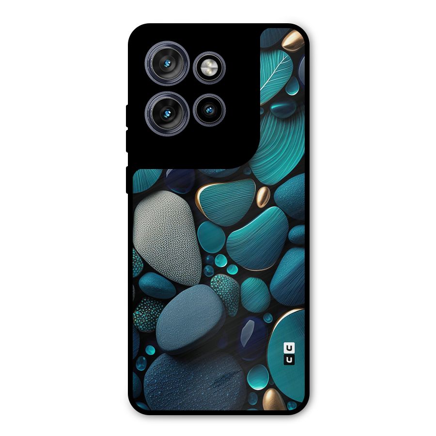 Beautiful Pebble Stones Metal Back Case for Motorola Edge 50 Neo