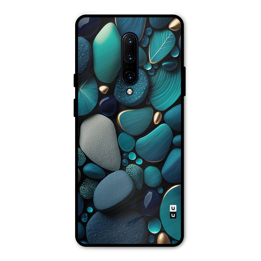Beautiful Pebble Stones Metal Back Case for OnePlus 7 Pro