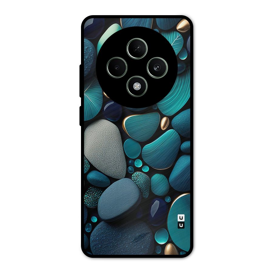 Beautiful Pebble Stones Metal Back Case for Oppo F27