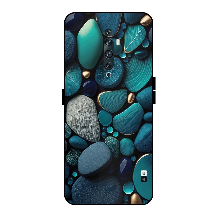 Beautiful Pebble Stones Metal Back Case for Oppo Reno2 Z