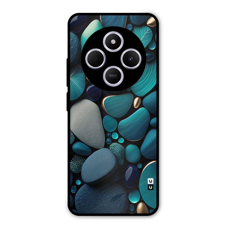 Beautiful Pebble Stones Metal Back Case for Poco C75 5G