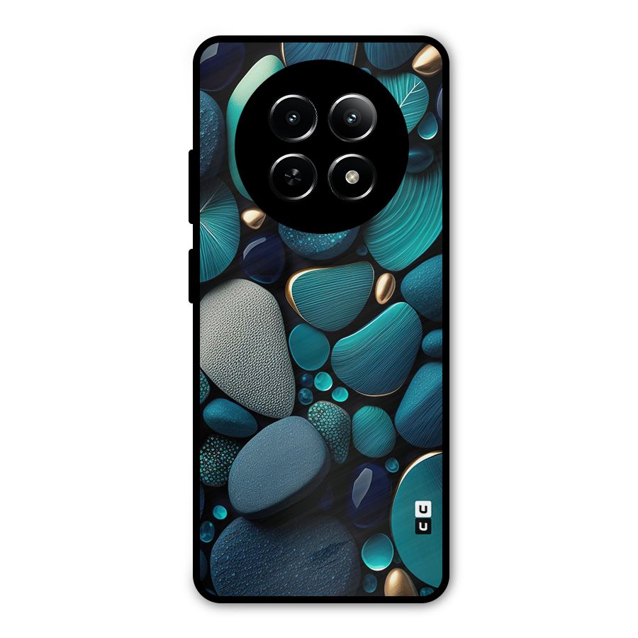 Beautiful Pebble Stones Metal Back Case for Realme 12 5G