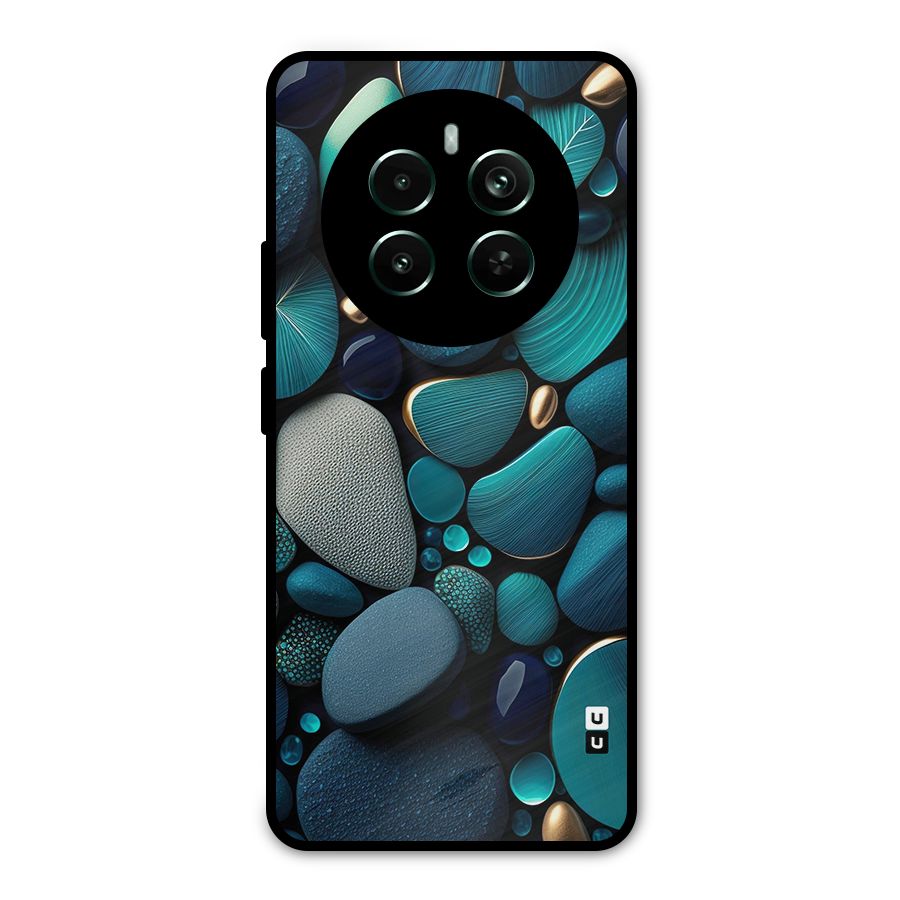 Beautiful Pebble Stones Metal Back Case for Realme 12 Pro Plus