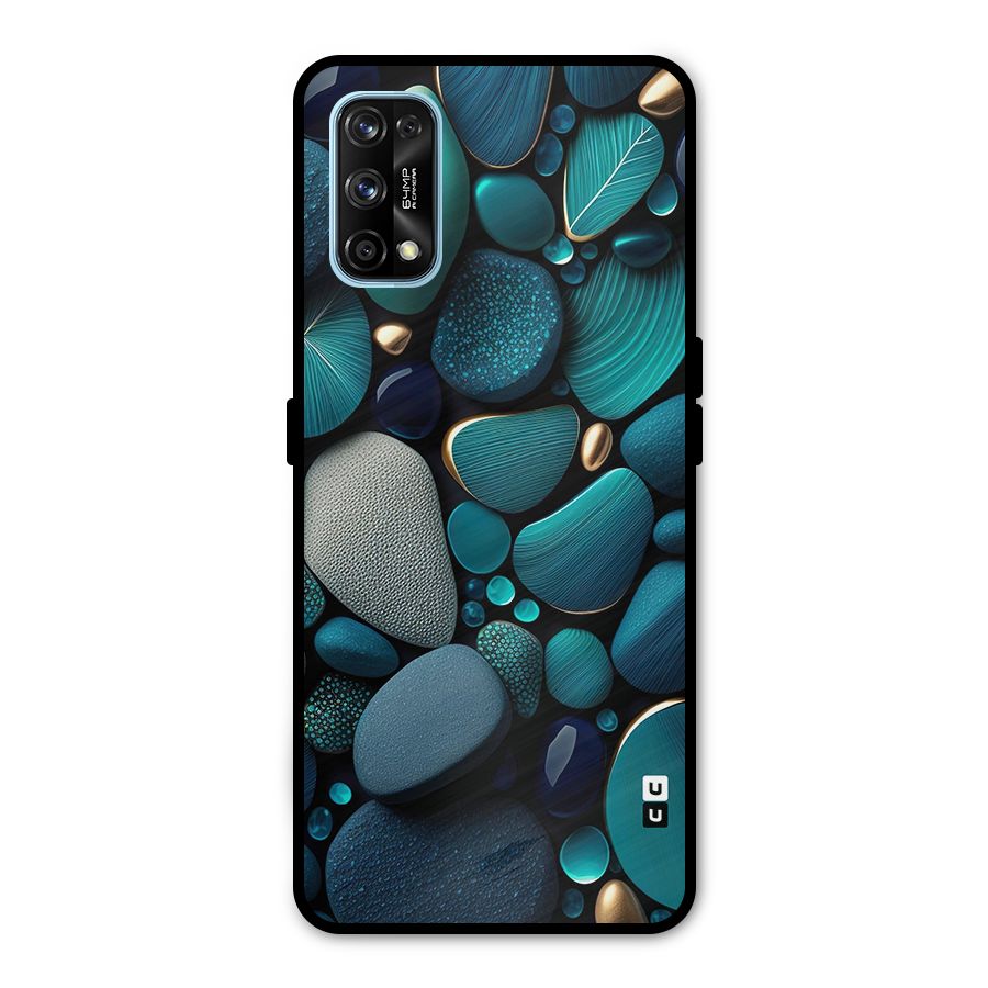 Beautiful Pebble Stones Metal Back Case for Realme 7 Pro