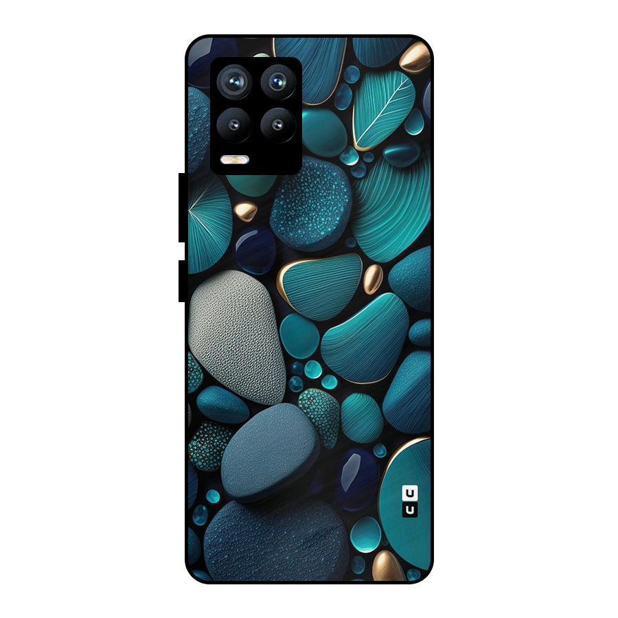 Beautiful Pebble Stones Metal Back Case for Realme 8 Pro