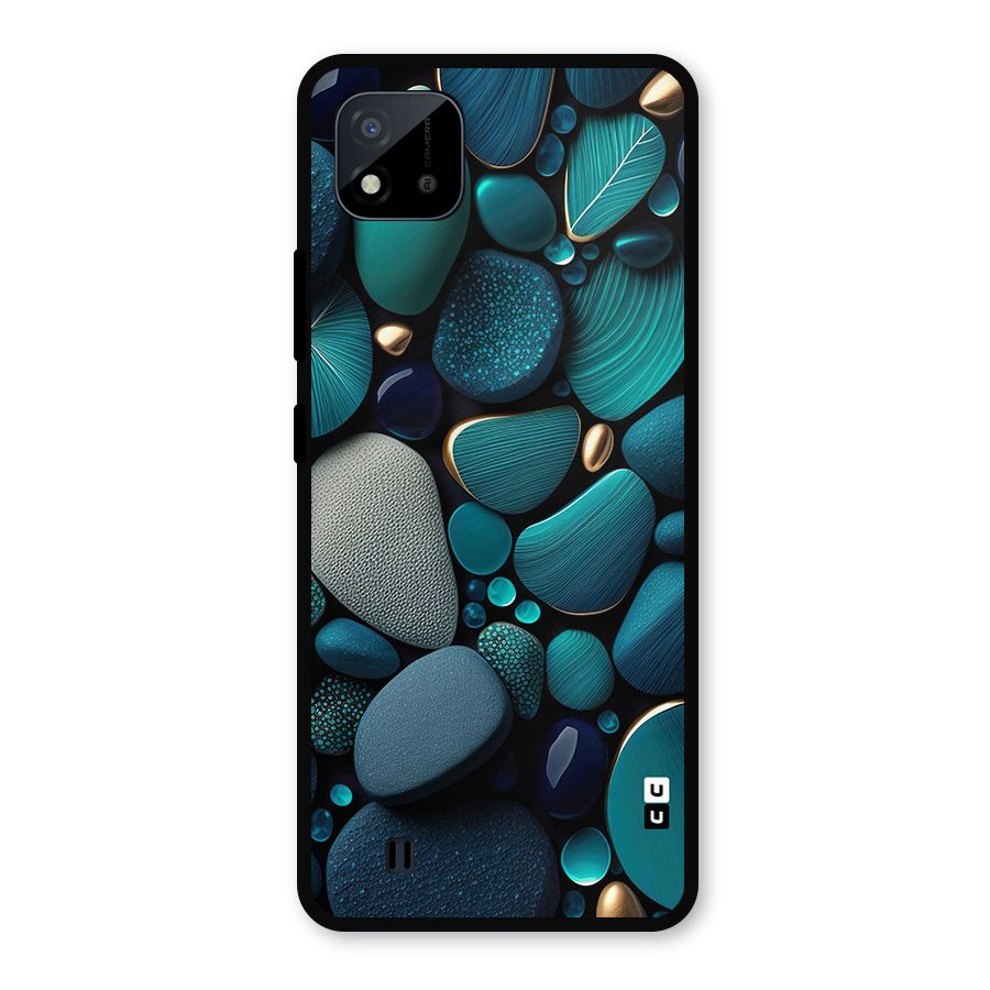 Beautiful Pebble Stones Metal Back Case for Realme C11 2021