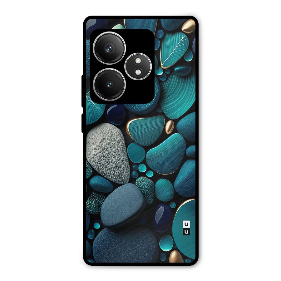 Beautiful Pebble Stones Metal Back Case for Realme GT 6T