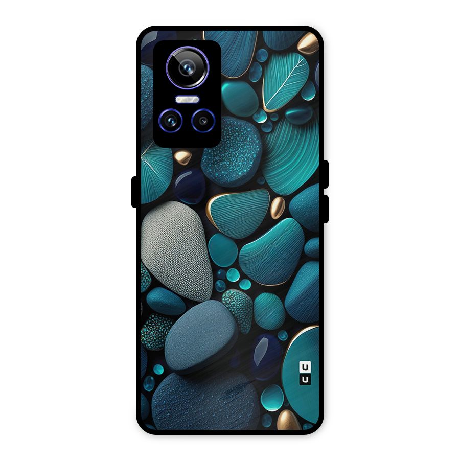 Beautiful Pebble Stones Metal Back Case for Realme GT Neo 3