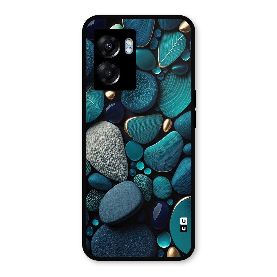 Beautiful Pebble Stones Metal Back Case for Realme Narzo 50 5G