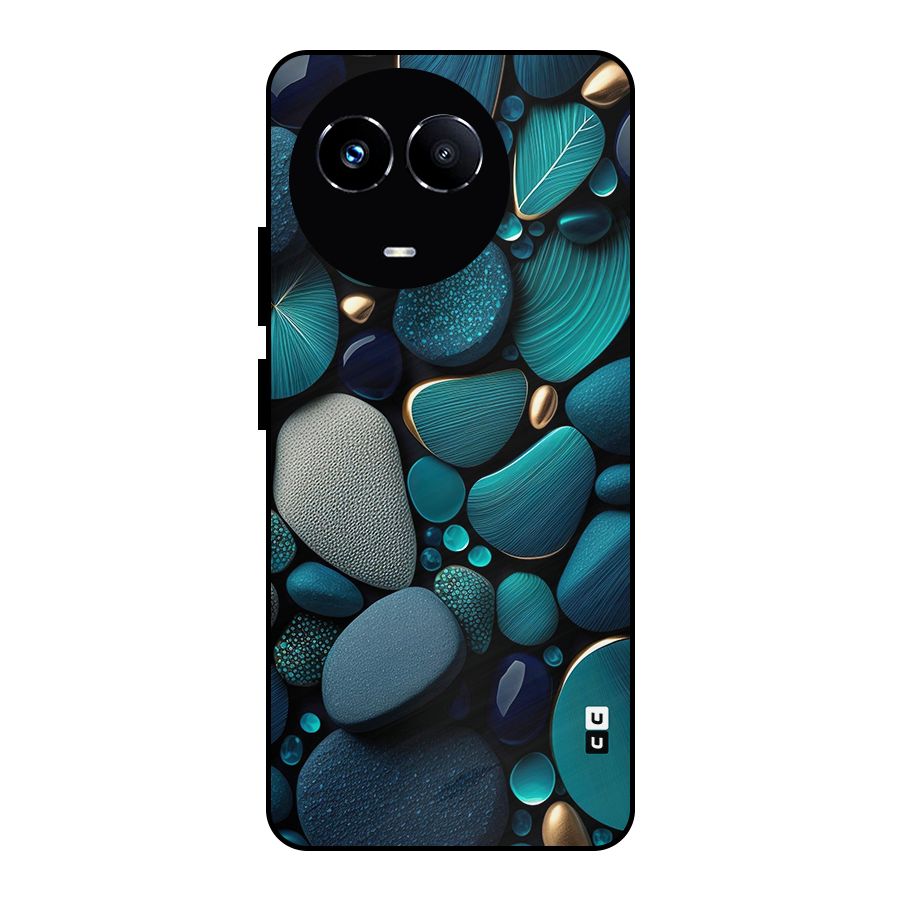Beautiful Pebble Stones Metal Back Case for Realme Narzo 60X
