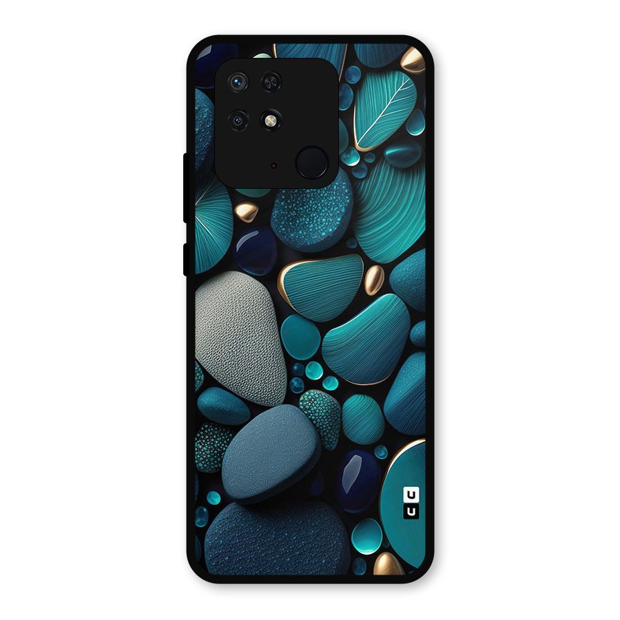 Beautiful Pebble Stones Metal Back Case for Redmi 10