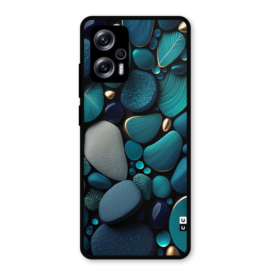 Beautiful Pebble Stones Metal Back Case for Redmi K50i