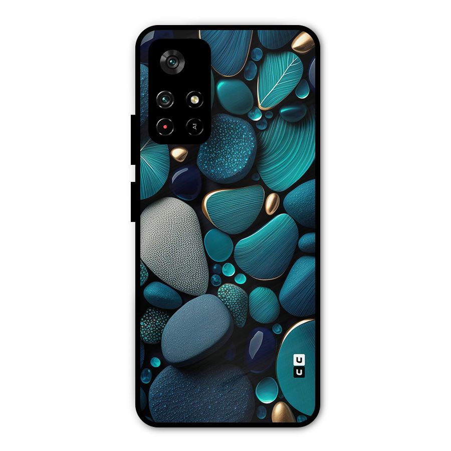 Beautiful Pebble Stones Metal Back Case for Redmi Note 11T 5G