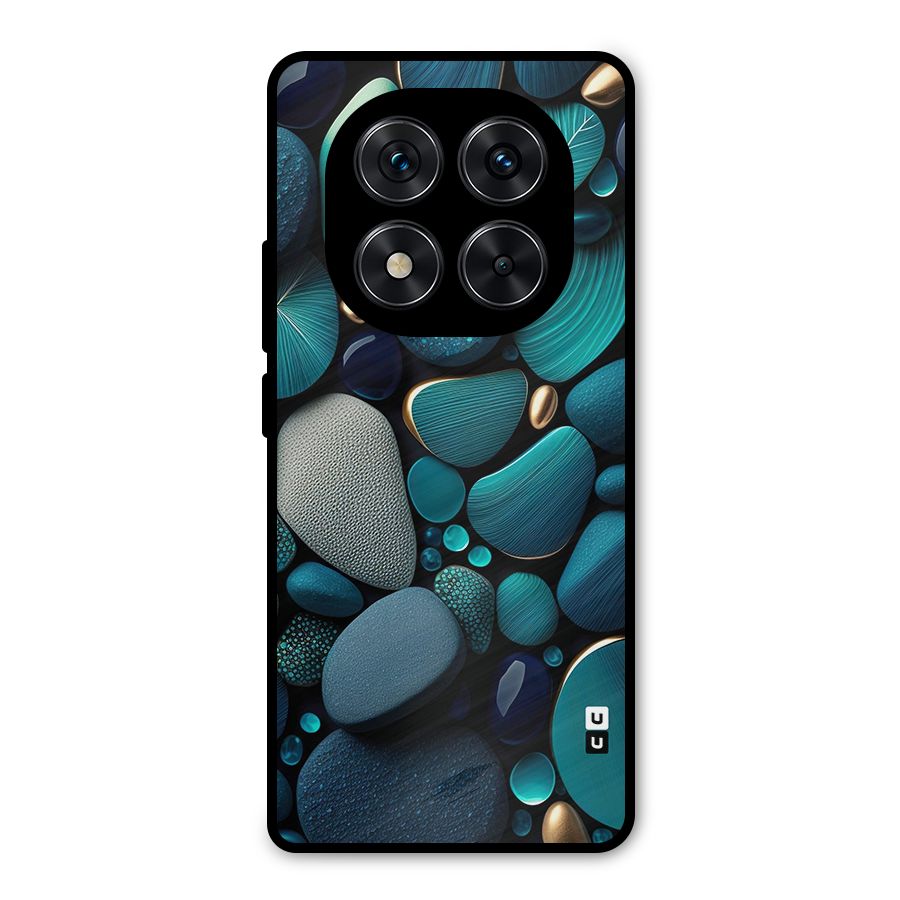 Beautiful Pebble Stones Metal Back Case for Redmi Note 14 Pro 5G