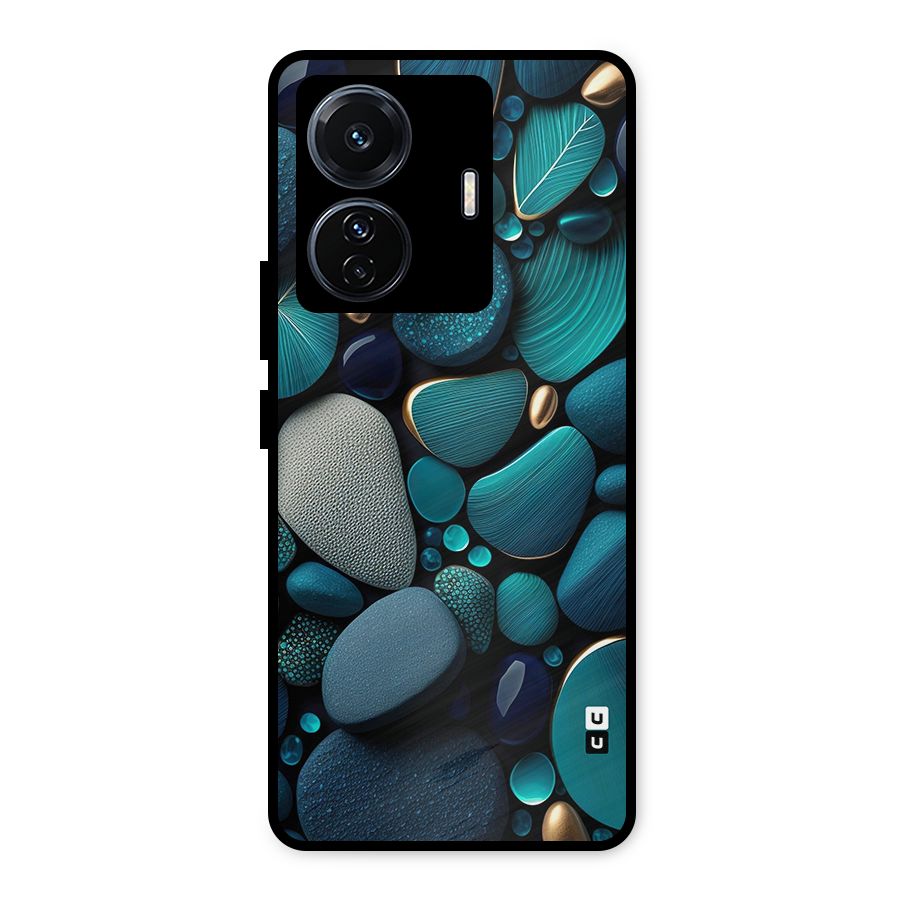 Beautiful Pebble Stones Metal Back Case for Vivo T1 Pro