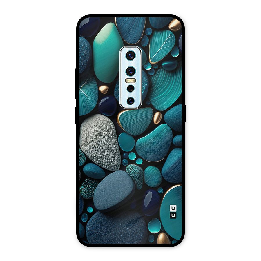 Beautiful Pebble Stones Metal Back Case for Vivo V17 Pro