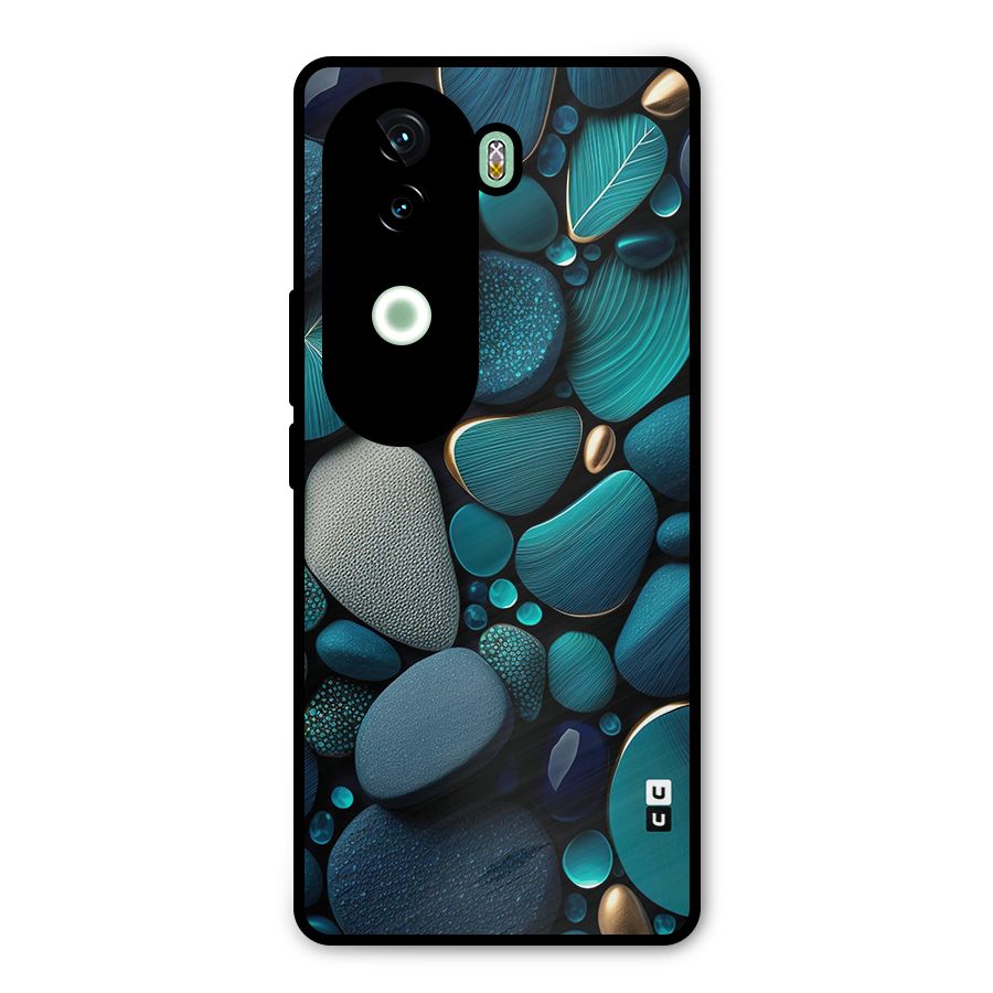 Beautiful Pebble Stones Metal Back Case for Vivo V40e