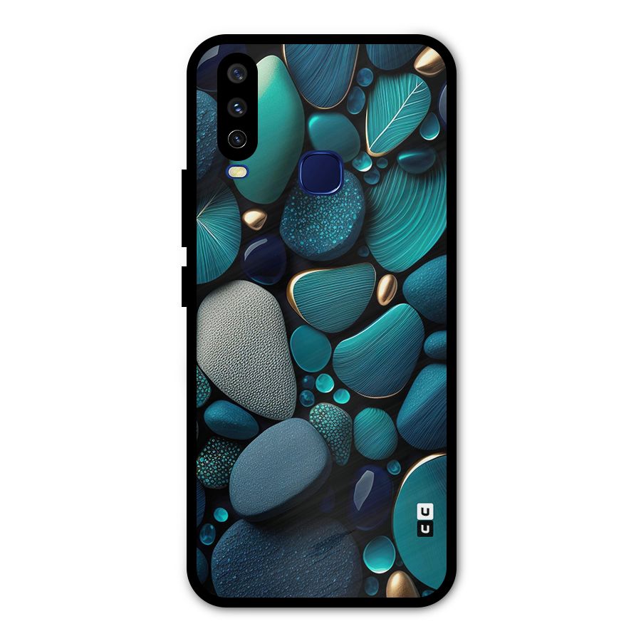 Beautiful Pebble Stones Metal Back Case for Vivo Y15