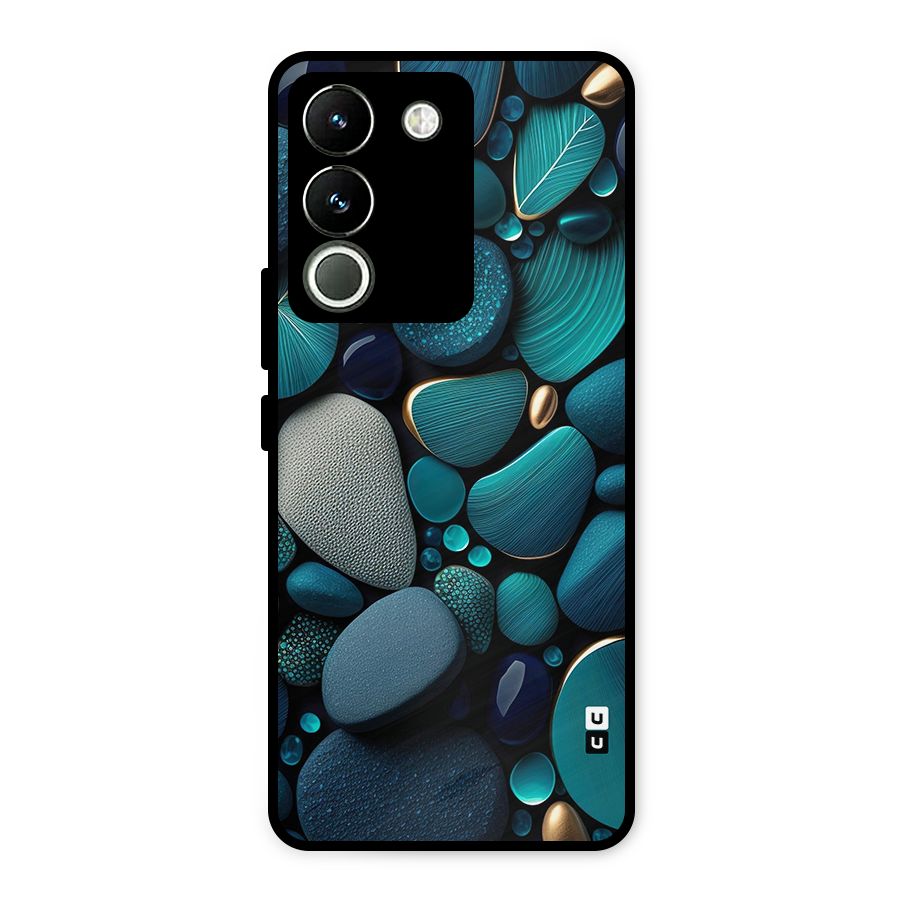Beautiful Pebble Stones Metal Back Case for Vivo Y200