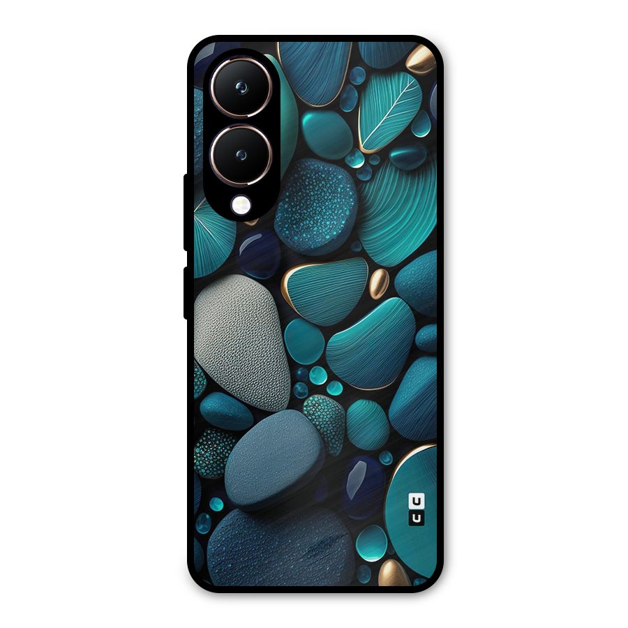 Beautiful Pebble Stones Metal Back Case for Vivo Y28