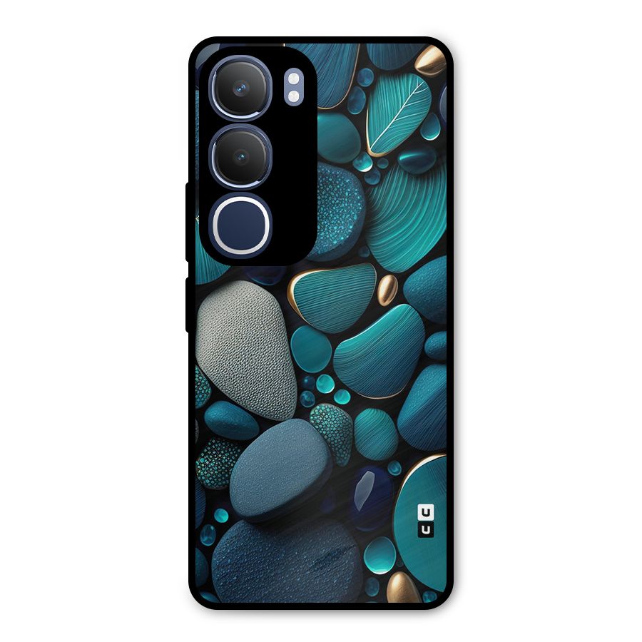 Beautiful Pebble Stones Metal Back Case for Vivo Y29
